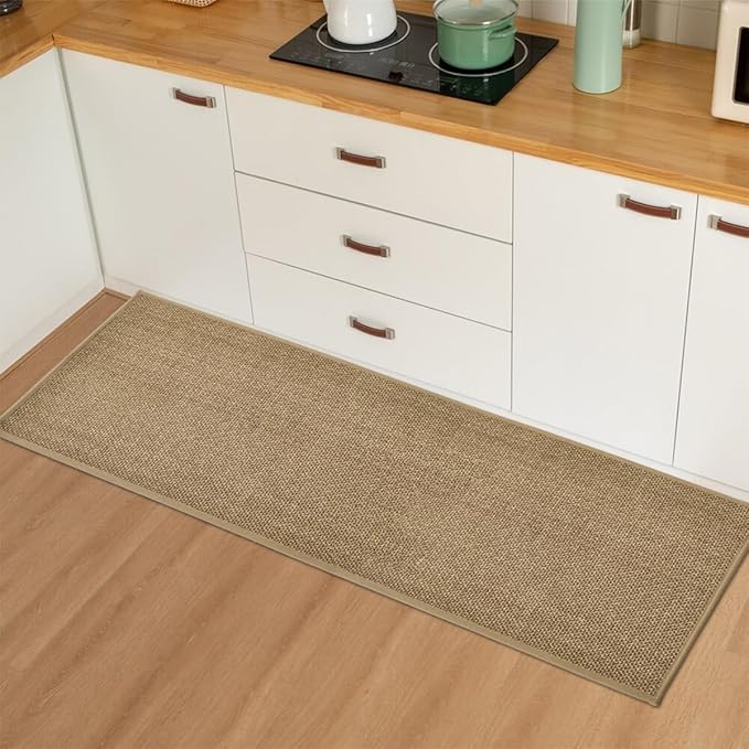 Artoid Mode Washable Non-Slip Rubber Backing Kitchen Rugs Doormat, Absorbent Kitchen Floor Mats in Front of Sink Kitchen Mats for Floor Home Decor 17x47 Inch