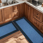 Machine Washable (24" x 36"+ 24" x 60"') Runner Rugs Set of 2, Non Slip Kitchen Mats for Floor, Absorbent Entryway Rug for Kitchen, Bedroom, Hallway, Bathroom, Door (Roll Packing)