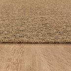 Easy Jute Rugs 9x12 Herringbone Natural Color Living Room Indoor Outdoor Area Rug for Patio and Kitchen Rug High Traffic Washable Easy to Clean Solid Boho Woven Design Carpet (9 x 12)