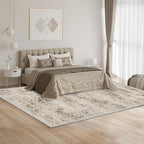 Washable Area Rugs for Living Room 6’x9’ Non Slip Low Pile Area Rugs for Bedroom Dining Foldable Vintage Carpets
