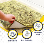 Muddy Mat® | Super Absorbent Door Mat Indoor, Microfiber Quick Dry Chenille Entryway Rug, Non-Slip Front Door Mat, Indoor Mats for Entryway, Machine Washable Pet Rug, Yellow 24"x35"