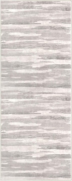 Modern Abstract Runner Rug 2x5, Neutral Light Beige and Grey Washable Entryway Kitchen Non-Slip Soft Hallway Runner Thin Print Faux Wool Carpet for Bedroom Laundry Room Indoor