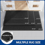 Sturdy Front Door Mat, 72" x 48" Heavy Duty Indoor Outdoor Doormat for Entryway, Fade Resistant, Waterproof Low Profile Entry Mat, Non Slip Welcome Mat for Outside Entrance, Patio, Home