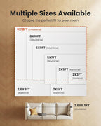 AMADA HOMEFURNISHING 9x12 Area Rugs for Living Room, Modern Large Area Rugs with Non-Slip Backing & Low Pile, Neutral Soft Washable Rug for Nursery, Bedroom, Dinning Room, Playroom, Grey