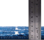 Unique Loom Trellis Frieze Collection Area Rug - Geometric (6' 1" x 9', Navy Blue/ Ivory)