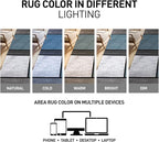 Rugshop Contemporary Modern Boxes for Home Office,Living Room,Bedroom,Kitchen Non Shedding Area Rug 9' X 12' Blue/Gray