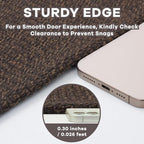 EARTHALL Washable Runner Rug 2x6 Ft Non Slip Runners for Hallways Cotton Rubber Backed Kitchen Runner Braided Indoor Floor Carpet Runners for Entryway, Hallway, Kitchen, Bedroom, Brown/Coffee
