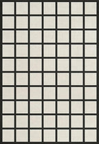 Handmade Wool Area Rug & Runner | Modern Grid Pattern Carpet for Living Room, Bedroom, Hallway & Home Décor | Multiple