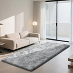 Soft Runner Rugs for Bedroom, Mottling Grey 2x8 Runners for Hallways Fluffy Rug Area Rug, Bedside Rug for Living Room Bedroom Kids Room Home Decor