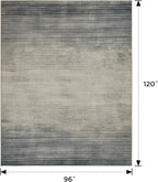 Joydeco 8x10 Area Rugs for Living Room, Washable Modern Abstract Non Slip Soft Rug, Low Pile Carpet for Bedroom, Dining Room, Home Office, Pet & Child Friendly, Beige & White & Dark Gray