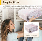 Washable Area Rugs 4ft Non-Slip Modern Abstract Soft for Living Room Entryway Bedroom Nursery, Print Pattern, Grey Pink