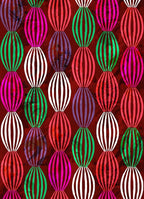 Bohemian Pop Art Striped Balloon Pattern Rug for Living Room Bedroom Nursery Room Dining Room Home Office Study Room Vibrant Red and Green Kitchen Hallway Indoor Washable Area Carpet 2x3