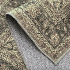 2x8 Washable Brown Runner Rug Vintage Hallway Kitchen Carpet Non-Slip Soft Low Pile Distressed Throw Rug for Bedroom Bathroom Laundry Living Room