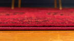 Unique Loom Tekke Collection Over-Dyed Saturated Traditional Torkaman Area Rug (8' 0 x 11' 0 Rectangular, Red/Black)