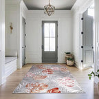 CAMILSON Indoor Outdoor Rug, Mult 10’x14’ Leaf Tropical Botanical Area Rugs for Indoor and Outdoor patios, Easy-Cleaning Non-Shedding Living Room, Garden and Kitchen Washable Outside Carpet (10x14)