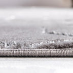 Unique Loom Marilyn Monroe Glam Collection Area Rug - Trellis (7' 10' Square, Gray Silver/ Silver)