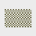 EVERGRACE Checkered Plaid Area Rug 4x6, Soft Fuzzy Faux Wool Rugs Washable Anti Slip Rugs Large Rug Carpet for Entryway Bedroom Living Room Hallway Kitchen Dining Room and Laundry Room, Olive Green