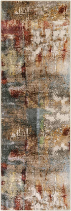 Lahome Modern Abstract Kitchen Runner Rugs Non Skid Washable, 2x6 Rug Runners for Hallways Bathroom Laundry Room, Non Slip Indoor Floor Carpet Runner for Bedroom Home Decor, Red/Multi