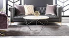 Marilyn Monroe Glam Collection Area Rug - Trellis (9' x 12' Rectangle, Gray Silver/ Silver)