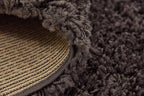 Unique Loom Solid Shag Collection Area Rug (8' Square, Graphite Gray)