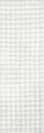 Nuloom Jeni Off-White, 2'6" x 6', Solid Faux Rabbit, Fluffy and Cozy, High Traffic, Stain Resistant, Easy Clean, Durable Washable Runner for Bedroom, Living Room, Dining, Den, Foyer, Entryway