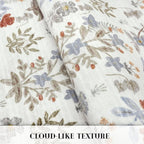 Boho Floral Machine Washable Runner Rug 2x6, Ivory Kitchen Runner Rug Non-Slip, Super Thin Hallway Rug Runner Printed Faux Wool Soft Carpet for Entryway Bedroom Laundry Room Indoor