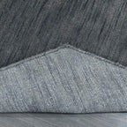 Hand Knotted Loom Wool ECO-Friendly Area Rugs - 8'x8', Octagon, Charcoal Color, Solid Plain Design, High Pile Handmade Anti Skid Area Rugs for Living Room, Bed Room (L00111)