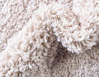 Unique Loom Davos Shag Collection Area Rug - Solid (2' 7" x 13' 1" Runner, Linen)