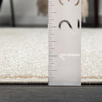 Abani Nuevo Collection Area Rug - Transitional Beige/Cream Design -9' x 12' - Easy to Clean - Durable for Kids and Pets - Non-Shedding - Medium Pile - Soft Feel - for Living Room, Bedroom & Office