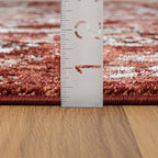 LUXE WEAVERS Moroccan Red 8x10 Medallion Area Rug for Living Rooms