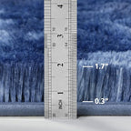 Large Shag Area Rugs 8 x 10, Plush Fuzzy Rugs for Living Room, Ultra Soft Fluffy Furry Rug for Bedroom, Indoor Carpet Nursery Rugs for Kids Room Home Decor, Tie-Dyed Navy Blue