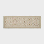 EVERGRACE Hallyway Area Runner Rugs 2x6, Boho Floral Faux Wool Indoor Outdoor Rugs, Washable Rugs for Bedroom Bathroom Living Room Kitchen, Low Pile Floor Mat Carpet for Home Decor, Natural Beige
