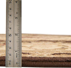 Rugs.com Chateau Collection Rug – 4 Ft Square Brown Medium Rug Perfect for Living Rooms, Kitchens, Entryways