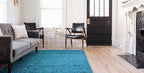 Unique Loom Solid Shag Collection Area Rug (7' 1" x 10' Rectangle, Turquoise)