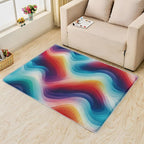 Rainbow Gradient Rug, 5x7 Rug, Modern Rugs for Living Room Bedroom, Abstract Large Area Rug, Washable Rug Non Slip Soft Indoor Carpet, Rainbow Gradient Home & Room Decor