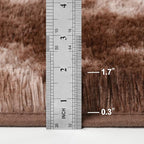 Large Shag Area Rugs 6 x 9, Tie-Dyed Plush Fuzzy Rugs for Living Room, Ultra Soft Fluffy Furry Rug for Bedroom, Indoor Carpet Nursery Rugs for Kids Room Home Decor, Coffee