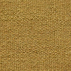 Rugsotic Carpets Hand Woven Flat Weave Kilim Wool 2'6''x10' Runner Area Rug Solid Gold D00111