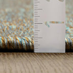 LUXE WEAVERS Modern Farmhouse Green 8x10 Washable Area Rug, Anti-Slip Diamond Pattern Carpet