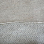 Hand Knotted Loom Wool ECO-Friendly Area Rugs - 10'x10', Round, Beige Color, Solid Plain Design, High Pile Thick Handmade Anti Skid Area Rugs for Living Room, Bed Room (L00111)