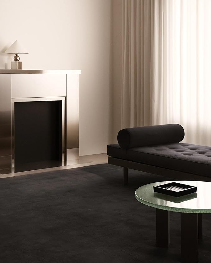 Hand-Tufted Wool Rectangle Area Rug – Soft Premium Wool Carpet for Living Room, Bedroom & Home Décor – 8X12 ft| Pencil Grey – Durable, Non-Slip Backing, Handcrafted Rug