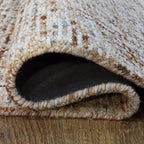 Hand Tufted Wool ECO-Friendly Area Rugs - 2'6''x11', Runner Shape, Light Brown, Solid Plain Design, High Pile Thick Handmade Area Rugs for Living Room, Bed Room (KWC111)