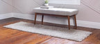 Unique Loom Davos Shag Collection Area Rug - Solid (2' 2" x 8' Runner, Linen)
