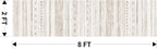 2x8 Runner Rug Machine Washable Non Slip Area Rug Distressed Neutral Moroccan Boho Rug Ultra Soft Floor Runners for Hallways for Entryway Laundry Room Kitchen, Brown