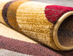 Unique Loom Barista Collection Area Rug - Kona (4' 1" Round, Beige/ Black)