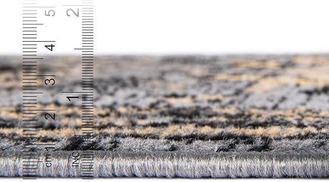 Unique Loom Taftan Collection Border Geometric Tribal Inspired Design Area Rug (8' 0 x 8' 0 Square, Gray/ Black)