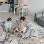 8x10 Area Rugs for Living Room, Modern Abstract Rug for Bedroom, Contemporary Machine Washable Rug, Large Stain Resistant Carpet for Dining Room Playroom Home Office, Pet & Kids Friendly