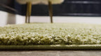 Unique Loom Solo Collection Area Rug - Calabasas (2' 2" x 13' Runner, Light Green)