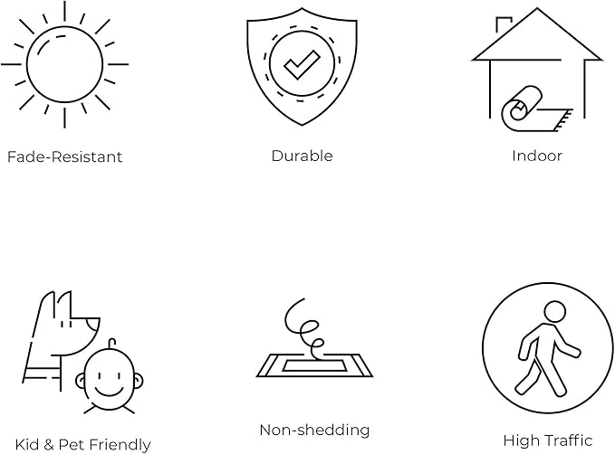 JONATHAN Y Boho Vintage Diamond Ivory/Multi Indoor Area Rug 8X10 ft, Moroccan Hype for Living Room, Bedroom, Kitchen, Office, Easy-Cleaning, High Traffic, Pet-Friendly, Non-Shedding (MOH101E-8)