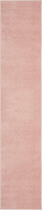 Nourison Home Nourison Essentials Pink 2'2" x 20' Area Rug - Easy Clean, Non Shedding, Bed Room, Living Room, Dining Room, Kitchen (20' Runner)