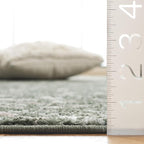 SAFAVIEH Adirondack Collection Area Rug - 3' x 5', Dark Green & Ivory, Chevron Design, Non-Shedding & Easy Care, Ideal for High Traffic Areas in Living Room, Bedroom, Dining (ADR104Y-3)